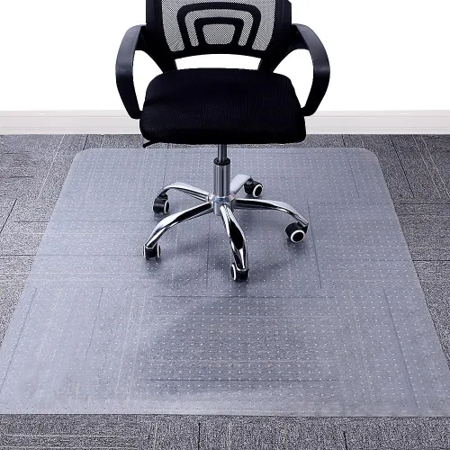 AiBOB Tapete para silla para suelos de alfombra de pelo bajo, plano sin rizar, 36 x 48 pulgadas, tapetes alfombrados de oficina para sillas de