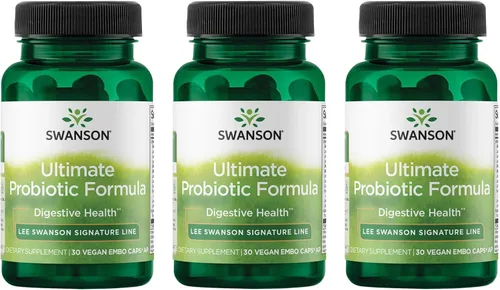 Miniatura 10 de Swanson Fórmula probiótica definitiva para la salud digestiva para el sistema inmunológico, 66 mil millones de UFC, prebiótico NutraFlora scFOS 30