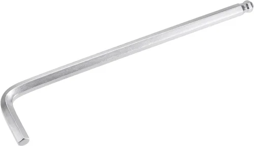 Miniatura 12 de uxcell Llave de llave hexagonal de extremo de bola de 0.059 in, herramienta de reparación CR-V en forma de L de brazo largo Tono plateado