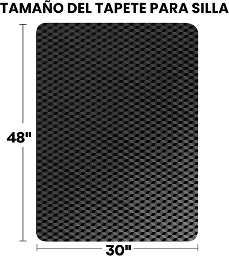 Miniatura 7 de BesWin Tapete para silla de oficina, 48 x 30 pulgadas, tapete para silla de escritorio de computadora para suelos de moqueta baja, protector de Negro