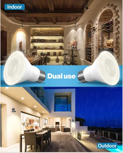 Miniatura 5 de Sunco - Paquete de 10 bombillas LED PAR30, luz de inundación residencial para interiores y exteriores, CRI90 equivalente a 75 W, 11 W, regulable