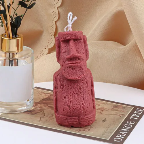 Miniatura 9 de Didiseaon Moldes para velas de estatua de isla de Pascua, moldes de silicona para velas de bricolaje, moldes de resina epoxi, moldes de jabón