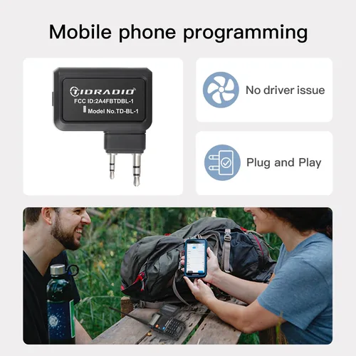 Miniatura 3 de TIDRADIO Adaptador de Programador Inalámbrico de Radioaficionado APP y Programa de PC para Baofeng UV-5R y Múltiples Modelos Sin Problemas
