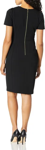 Miniatura 2 de Calvin Klein Vestidos casuales de manga corta con costuras para mujer con estilo profesional