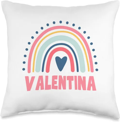 Idea Regalo Personalizzata con Nome Gifts Idea Valentina Name Custom Woman Myth Legend - Almohada para fiesta de cumpleaños, 16 x 16 pulgadas,