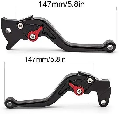 Miniatura 2 de FXCNC Palancas de freno de embrague ajustables CNC Billet compatibles con Warrior Raptor 350 YFM350 2002-2004, Raptor YFM660 01-05, TTR125L/LE/LW