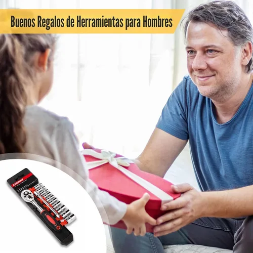 Miniatura 8 de Egofine Juego de llaves de trinquete de enchufe mini de 12 piezas de 1/4 pulgada, juego de enchufes de accionamiento con 10 enchufes (4-13mm)