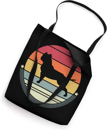 Miniatura 2 de American Bully Silueta Retro Vintage Perro Dueño Mujeres Hombres Bolso Tote