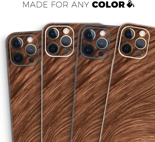 Miniatura 8 de DesignSkinz Kit de calcomanías de cuerpo completo compatible con iPhone 15 Plus, madera natural de lujo V3