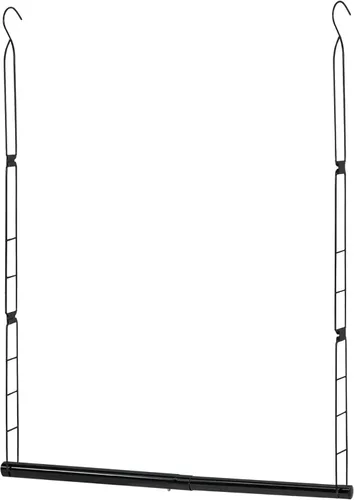 Storage Maniac Barra Colgante para Armario, Organizador Colgante para Ropa con Ancho y Altura Ajustables, Barra para Colgar Ropa que Ahorra Espacio,