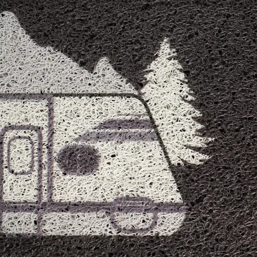 Miniatura 8 de Aucuda Happy Camper - Tapete para puertas interiores y exteriores, tapete de bienvenida para puerta delantera, caravana, 24 x 16 pulgadas, Vida Rv