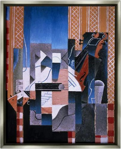 Miniatura 11 de Stupell Industries Violón y guitarra Juan Gris Pintura abstracta clásica lienzo arte de pared, diseño por one1000paintings Lienzo envuelto en galería