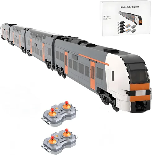Miniatura 14 de Bloques de construcción de locomotora, 1/40 4014 Big Boy RC Train Juego de bloques de construcción, kit de locomotora de vapor a control remoto