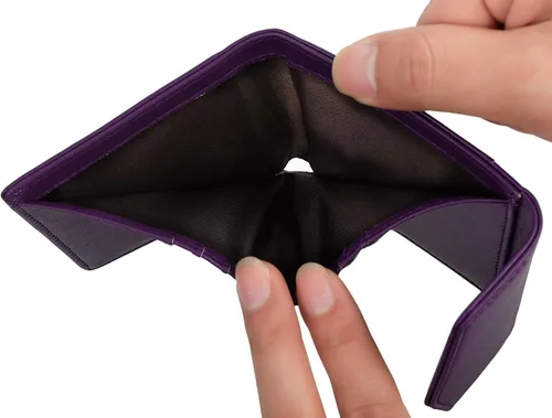 Miniatura 3 de Cartera pequeña y compacta de cuero para mujer, con bloqueo RFID, tarjetero para tarjetas de crédito para mujer, Púrpura, Cartera RFID