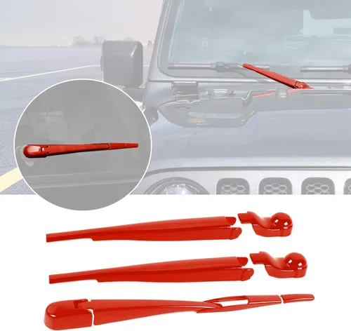 Miniatura 9 de Juego de limpiaparabrisas delantero, trasero y delantero, accesorios de decoración exterior para Jeep Wrangler JL JLU y Gladiator JT 2018-2022 (azul)