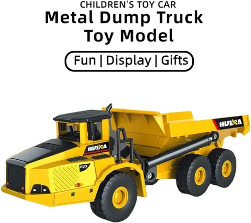 Miniatura 5 de Camiones de juguete de metal para niños, camión volquete de metal, juguete para interiores y exteriores, juguetes de construcción de metal fundido a