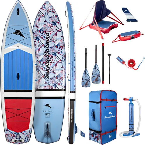 Miniatura 14 de ISLE Paquete de tabla de kayak y remo 2 en 1 – Tabla de remo de pie y kayak, incluye asiento, remo, bomba, bolsa, 11.6 x 35.5 x 6 pulgadas - máx.