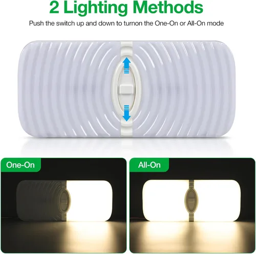 Miniatura 2 de Aaleds Luces interiores de caravana, luces LED de 12 voltios de 1200 lm, luces de cámper de 12.5 W, luces LED de RV para interiores de 12 V, luz
