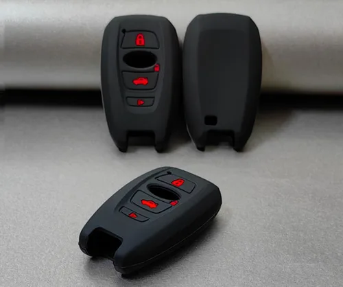 Miniatura 4 de REPROTECTING Funda de goma de silicona para llavero compatible con Subaru Ascent BRZ Crosstrek Forester Impreza Legacy Outback WRX WRX STI XV