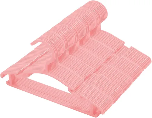 Miniatura 10 de Paquete de 60 perchas blancas para ropa de bebé, antideslizantes, para ropa de recién nacido, para regalo, para ropa de recién nacido, percha Blanco