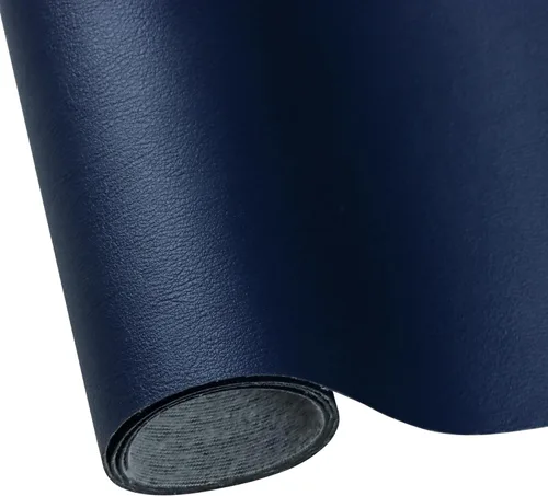 Miniatura 8 de Hojas de cuero sintético para manualidades, un rollo de superficie lisa mate, hojas de tela de cuero sólido, 12 x 53 pulgadas (11.8 in x 53.1 in)