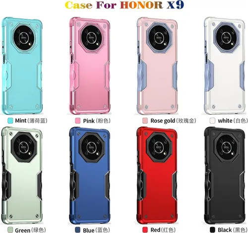Miniatura 7 de Compatible con Honor X9, a prueba de golpes, híbrida resistente a los golpes, funda híbrida para parachoques híbrida de cuerpo completo, resistente