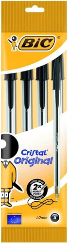 Miniatura 12 de BiC Cristal Original - Bolígrafo con punta redonda 1.0 mm paquete de de 4