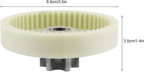 Miniatura 5 de Engranaje de transmisión de plástico, piñón de transmisión de motosierra eléctrica de 3.5 x 1.4 pulgadas, piezas de sierra de cadena de engranaje