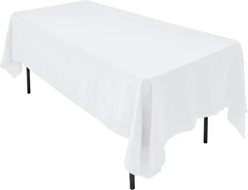 Miniatura 7 de AK TRADING CO. Mantel rectangular de poliéster de 60 x 102 pulgadas, fabricado en Estados Unidos, resistente a las arrugas, ignífugo, duradero