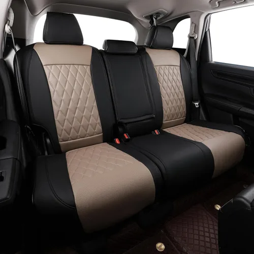 Miniatura 23 de EKR - Fundas de asiento de automóvil a la medida para Honda Civic Sedan, Sport, LX - Cuero sintético (negro)