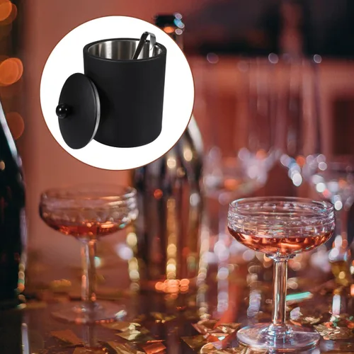 Miniatura 9 de DOITOOL Cubo de hielo de acero inoxidable de 3 cuartos de galón con aislamiento de doble pared, botella de cerveza, enfriador de bebidas