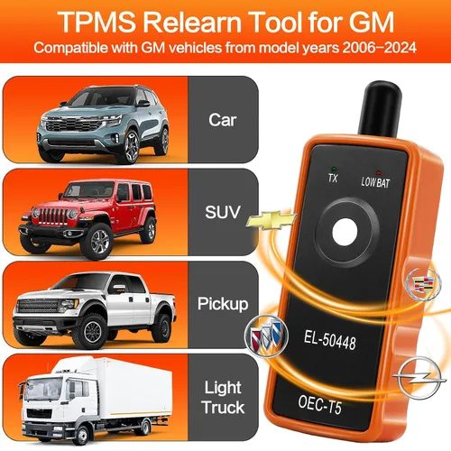 Miniatura 9 de Herramienta de reaprendizaje TPMS para sensor de neumáticos de automóvil, FIRSTOOL EL-50448 TPMS herramienta de reinicio de neumáticos, herramienta