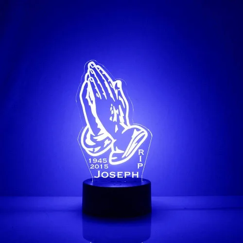 Miniatura 9 de MMS - Lámpara de luz nocturna LED personalizada Virgen María, personalizada con tu nombre o texto, la lámpara de luz más grande del mercado, grabado