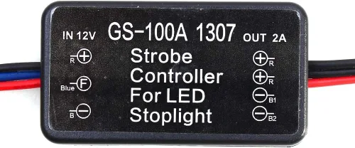 Miniatura 8 de EVGATSAUTO Controlador estroboscópico de flash, vehículo coche GS-100A 1307 LED freno luz de parada flash alternando izquierda/derecha