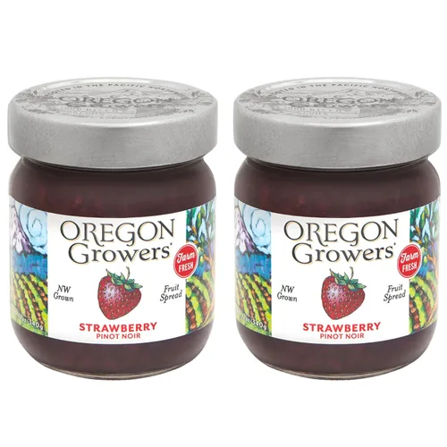 Miniatura 3 de Oregon Growers Triple Berry Jam - Mermelada de mora, frambuesa y fresa, mermelada de bayas mixtas, gelatina de bayas mixtas, mejor mermelada
