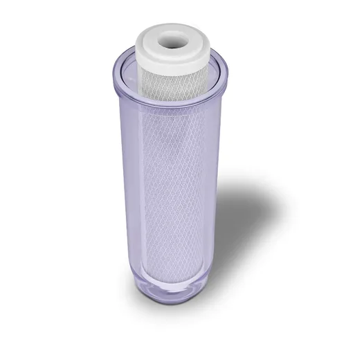 Miniatura 5 de Sistema de filtro de agua dual para toda la casa, carcasas estándar transparentes, botón de alivio de prensatelas, puerto de latón de entrada/salida