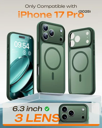 Miniatura 504 de TOCOL Funda para iPhone 11, compatible con Magsafe, protección completa de cámara, imanes integrados, protección contra caídas, funda translúcida