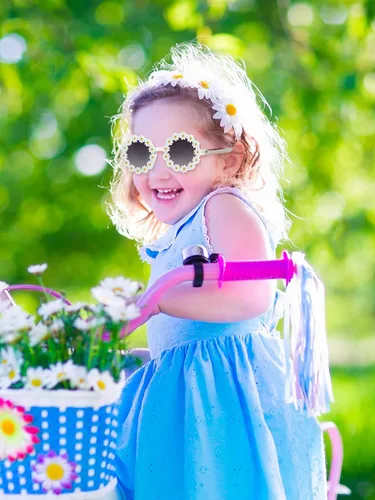 Miniatura 5 de 12 pares de lentes de sol redondos con diseño de margaritas para niños pequeños, divertidos lentes de sol para fiesta, playa, fiesta infantil