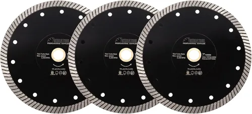 Miniatura 25 de SHDIATOOL Hoja de sierra turbo de diamante de 7 pulgadas, disco de corte súper delgado para azulejos de porcelana y cerámica, rueda de corte