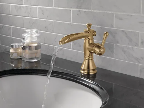 Miniatura 2 de Delta 598LF-MPU llave para baño de amplio alcance, con montaje de drenaje emergente, 598LF-CZMPU