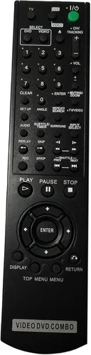 Mando a distancia reemplazado compatible con Sony SLV-D300P SLVD281P SLV-D370P SLVD360P SLV-D550P SLVD261P YSP-4000BL TV DVD VCR Combo Player