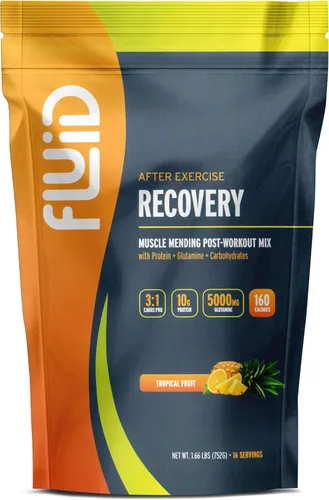 Miniatura 7 de Fluid Recovery - Mezcla de bebida después del entrenamiento, proteína aislada de suero de leche, L-glutamina, carbohidratos, todos los ingredientes