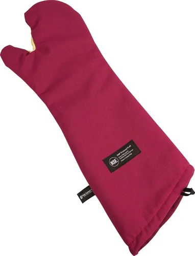 Miniatura 27 de San Jamar KT0215 Kool-Tek Manopla de protección para horno para temperatura convencional Nomex, 15" de longitud, rojo