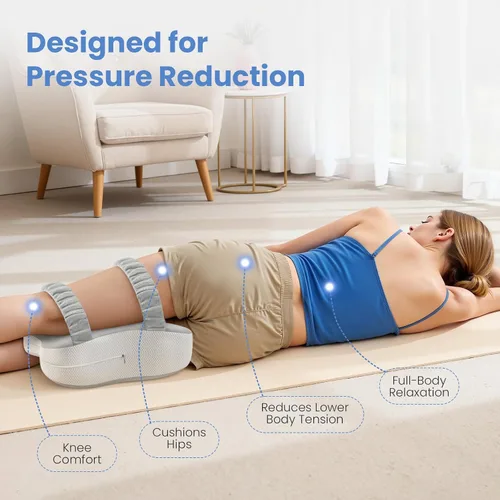 Miniatura 7 de JINXIA Almohada de rodilla para dormir de lado, cómoda almohada de espuma viscoelástica para dormir de lado, almohada para dormir entre piernas