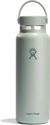 Miniatura 99 de Hydro Flask - Botella de agua de acero inoxidable aislada - Boca ancha con tapa flexible, sin derrame, a prueba de fugas y recargable de 40 oz Negro