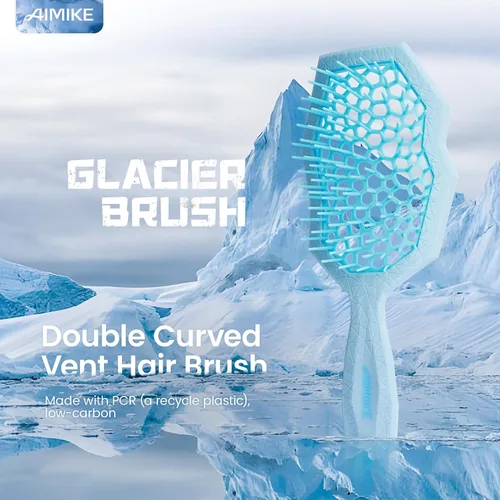 Miniatura 2 de AIMIKE Glacier Cepillo Desenredante, Cepillo Desenredante Sin Dolor para Cabello Rizado Uso Húmedo y Seco, Se Desliza a Través de los Enredos