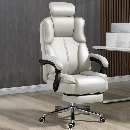 Miniatura 14 de GIZNXBA Silla de oficina reclinable, silla de oficina grande y alta con reposabrazos y respaldo ajustables, respaldo alto, silla ejecutiva grande