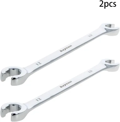 Miniatura 3 de Utoolmart Llave de tuerca acampanada, 0.394 in x 0.472 in métrica doble extremo abierto, 2 unidades 2 pzas
