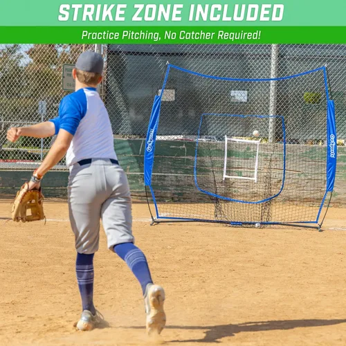 Miniatura 4 de GoSports 7 x 7 ft Baseball & Softball Nets - Available in Team Colors - Batting & Pitching Net with Strike Zone