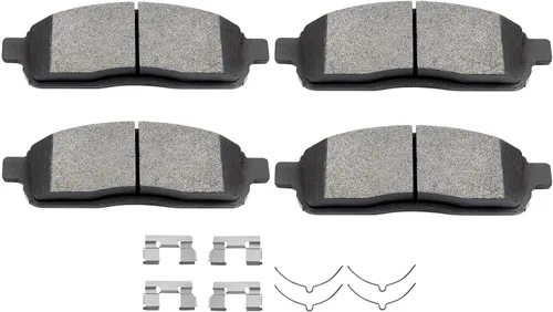 Miniatura 14 de SCITOO - Juego de 4 pastillas de freno de cerámica, juego de 4 pastillas de freno delanteras para Jeep para Cherokee, Comanche, Grand para Cherokee